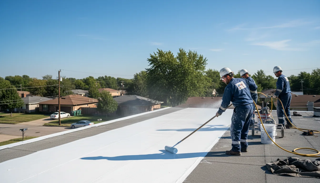 Commercial roof coating in Lyerly, GA near me